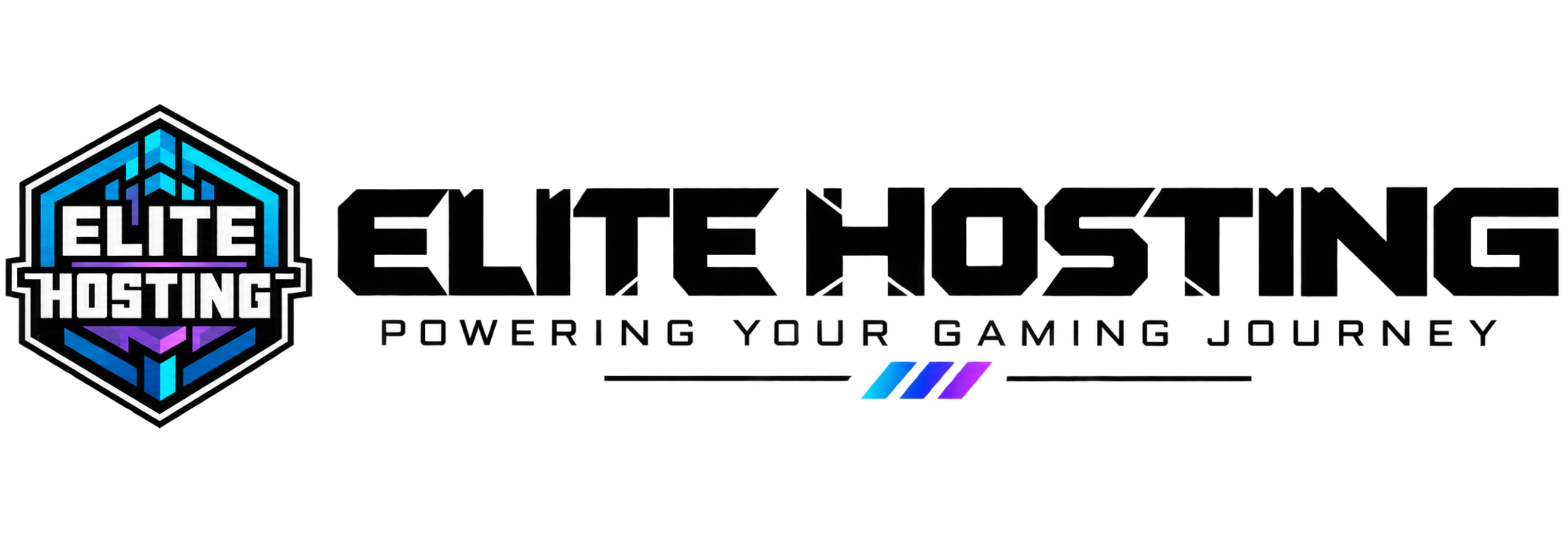 Full Black Wordmark - Elite Hosting