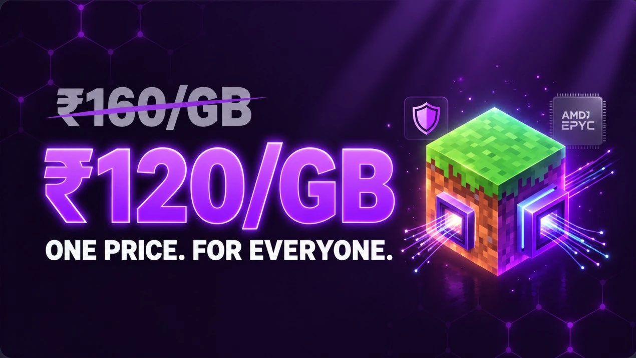 Elite Hosting Minecraft Hosting India 2026: Pricing at ₹120/GB