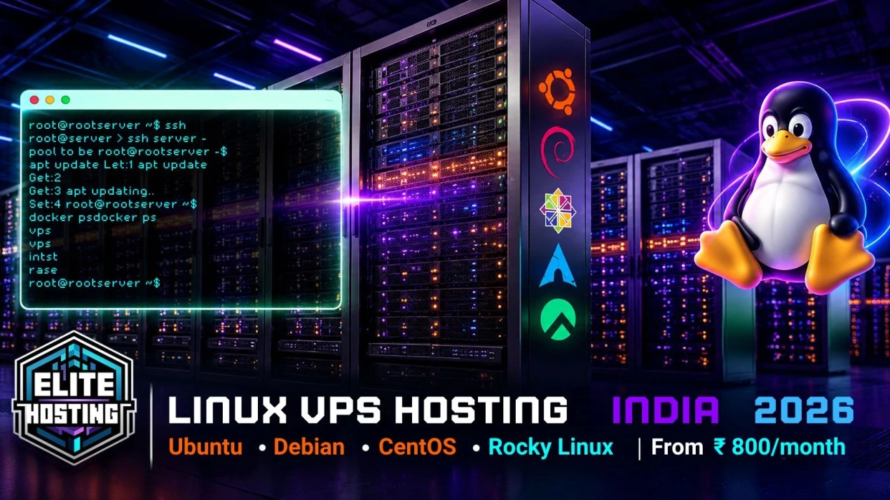 Linux VPS Hosting India 2026 — Complete Guide (Ubuntu, Debian, CentOS & More)