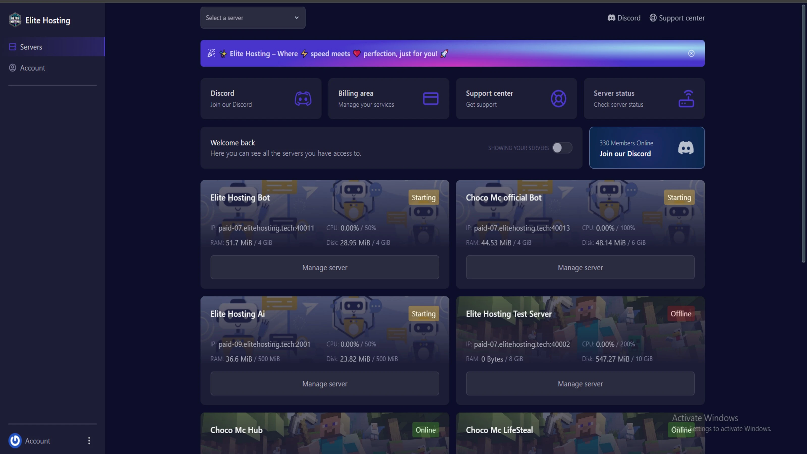 pterodactyl control panel