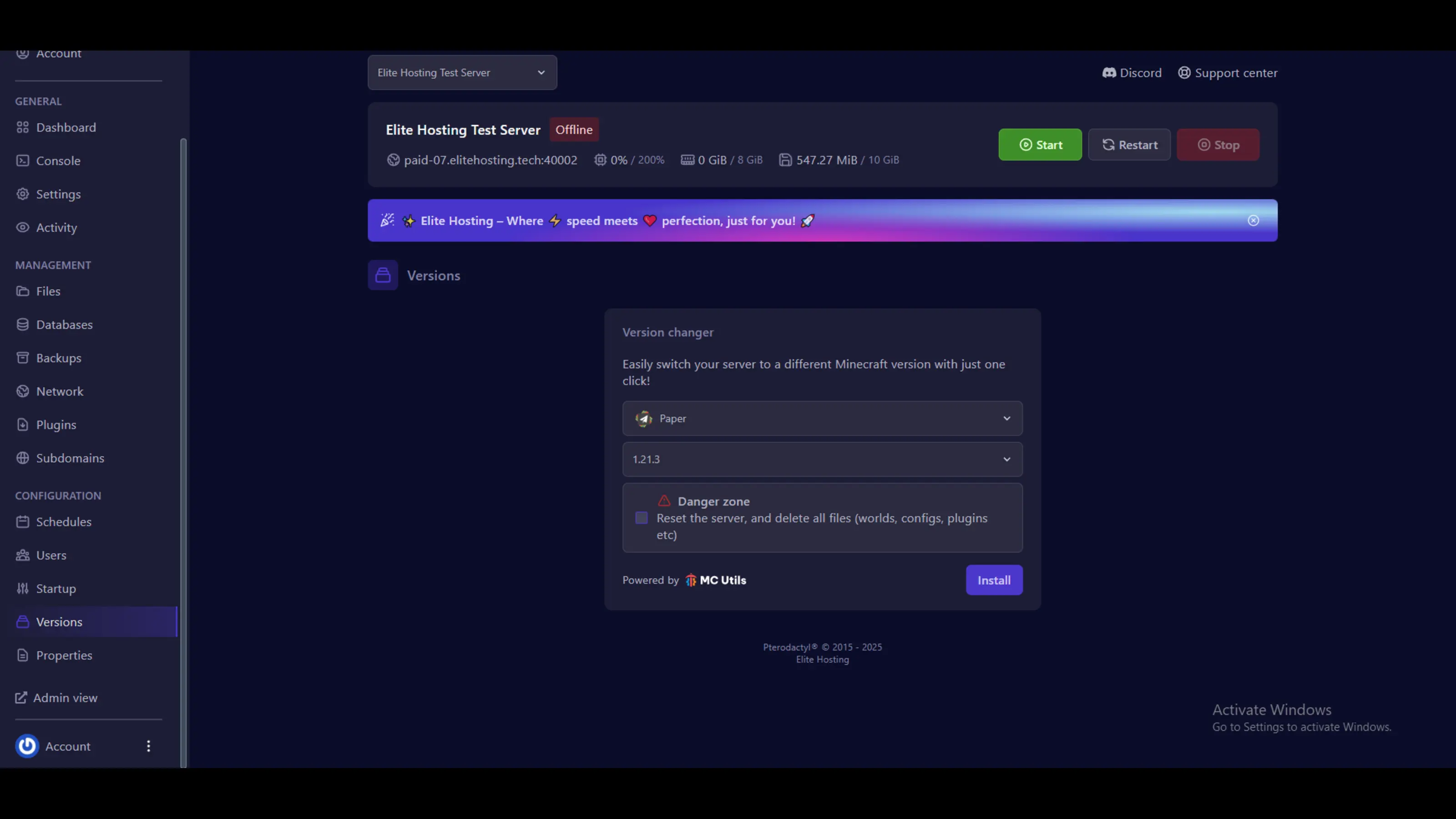 Server Software Selection
