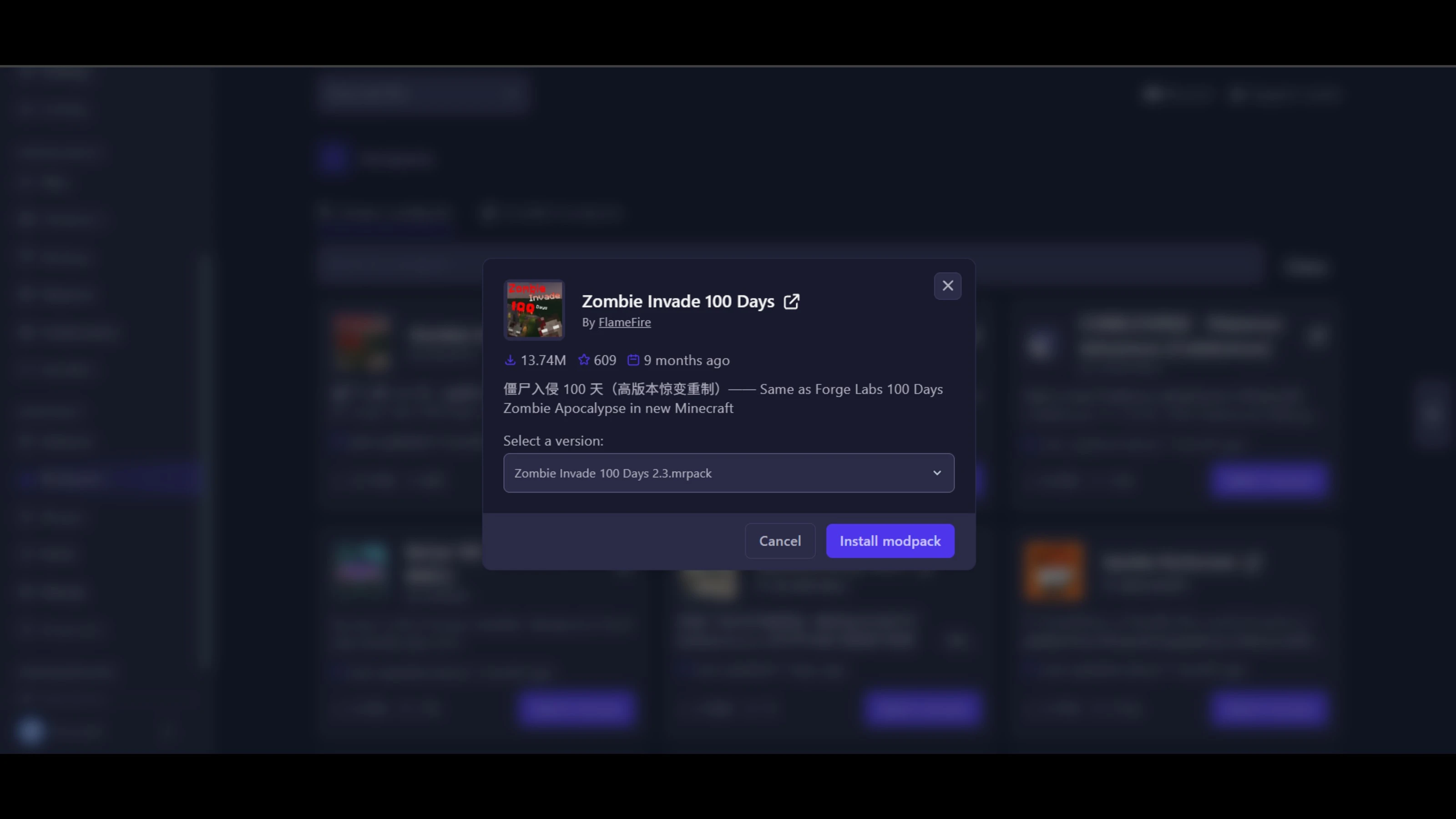 Modpack Installation